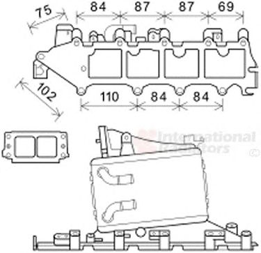 VAN WEZEL 58004361 -  Интеркулер